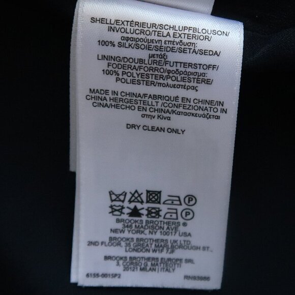 Brooks Brothers 100% Silk Floral Print Fit & Flare Short Sleeve Mini Dress 0 - Picture 11 of 12